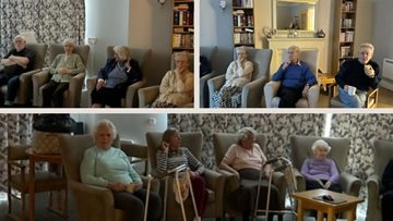 Greenways Court Residents enjoy choir practice with a twist